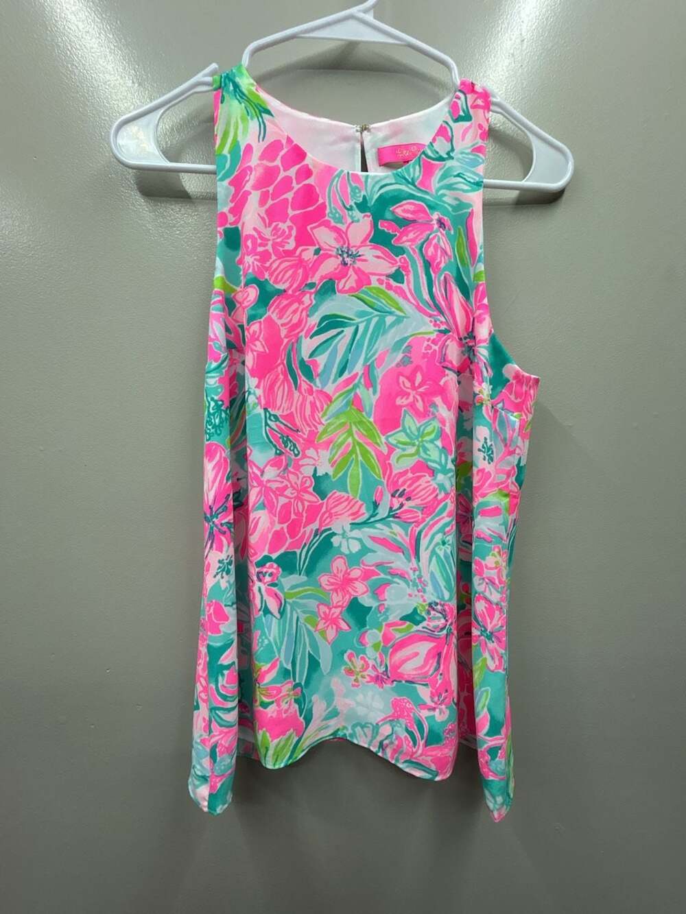 Lilly Pulitzer Floral Sleeveless Tank Top Size XS